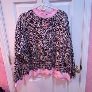 Pink Nike Cheetah Print Top